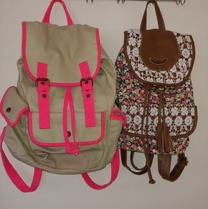 Two cute backpacks. NWOT!